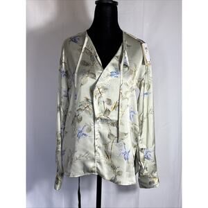 Elie Tahari Satin Blouse Size Xs
